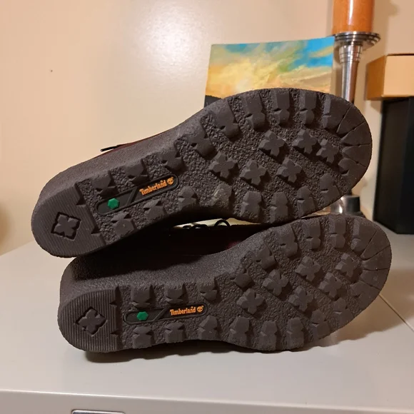 Timberland wine color wedge female boots 9 - Picture 5 of 6